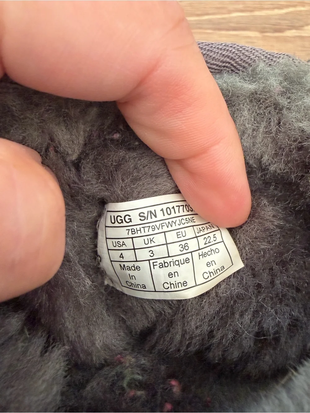 UGG plush shearling